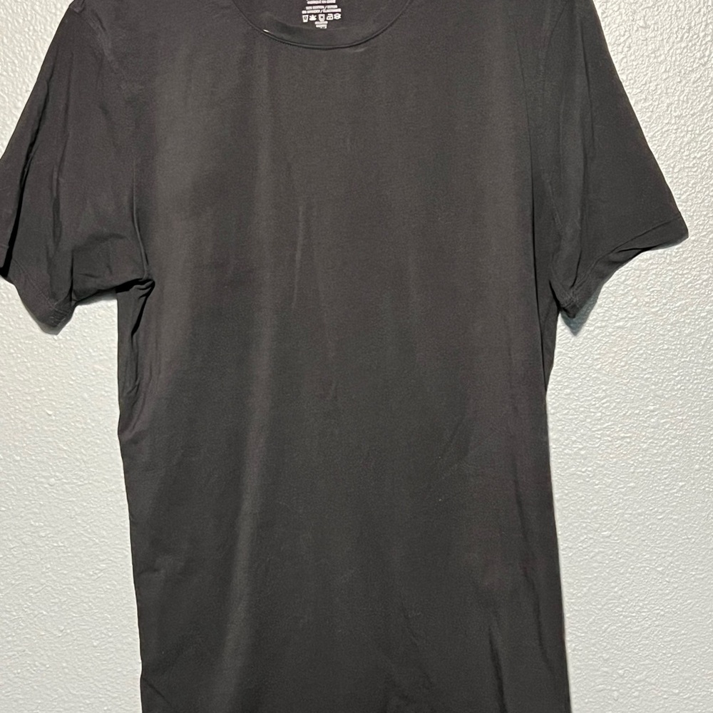Naked Black Crewneck Tee Minimalist Chic Classic Wardrobe Staple
